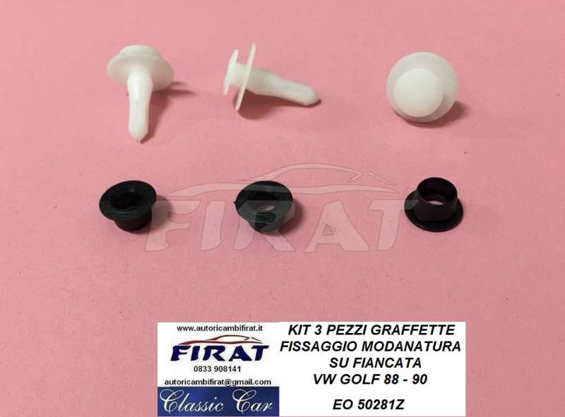 GRAFFETTE FISSAGGIO MODANATURE SU FIANCATA VW GOLF(50281Z)